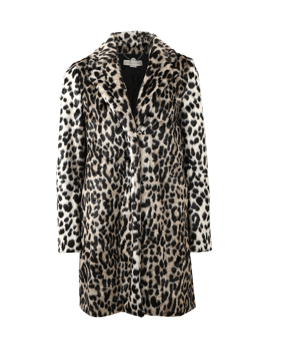 STELLA MCCARTNEY-Leopard Long Coat-