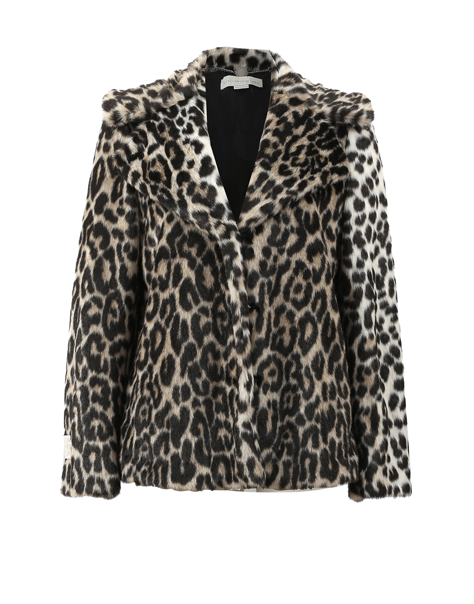 STELLA MCCARTNEY-Leopard Short Coat-LEOPARD