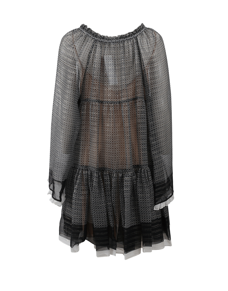 STELLA MCCARTNEY-Lurex Peasant Dress-