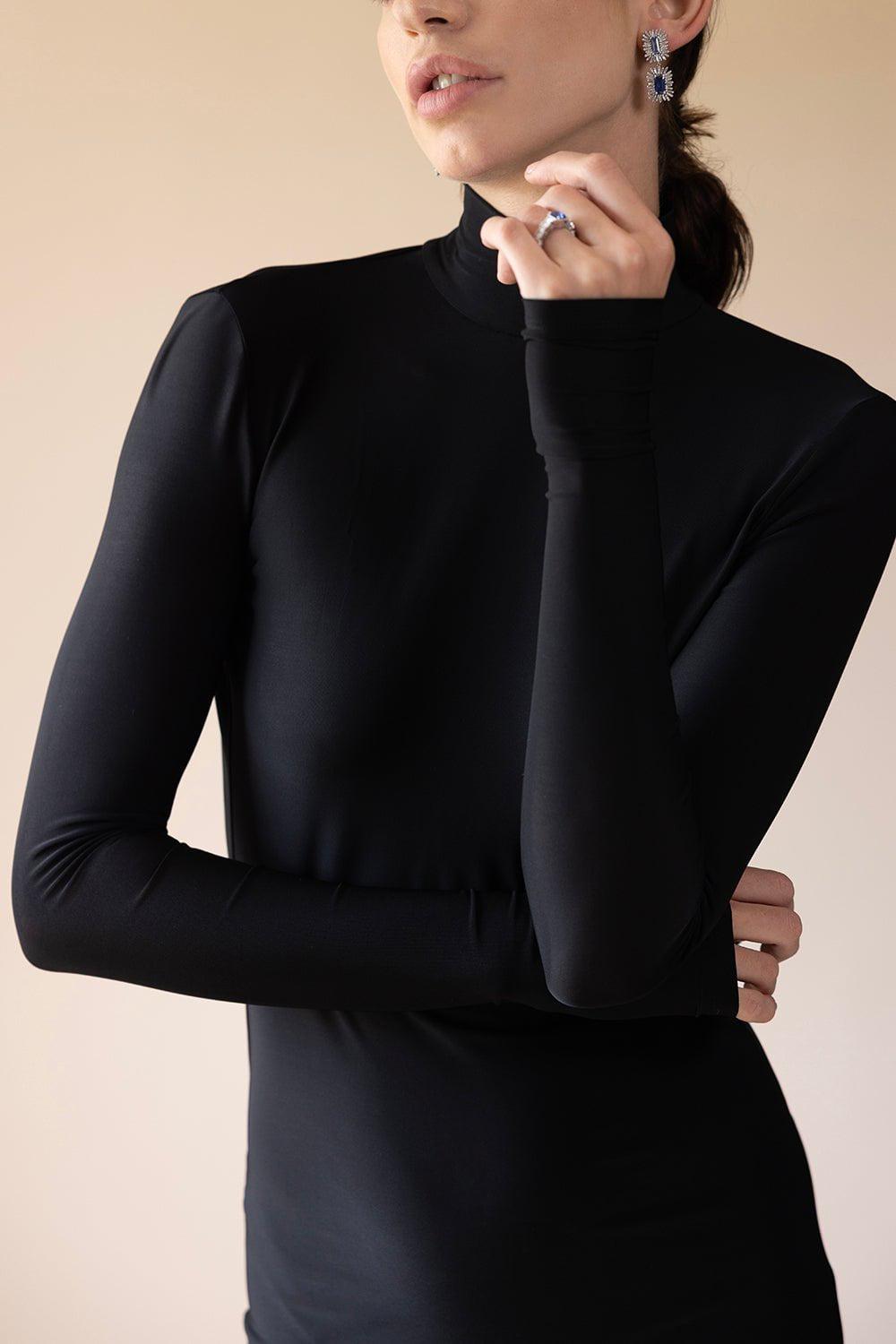 STELLA MCCARTNEY-Long Sleeve High Neck Dress-