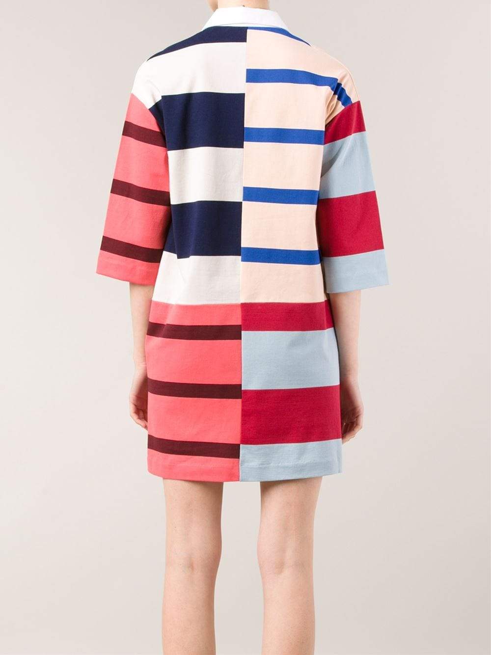 STELLA MCCARTNEY-Stripe Polo Dress-