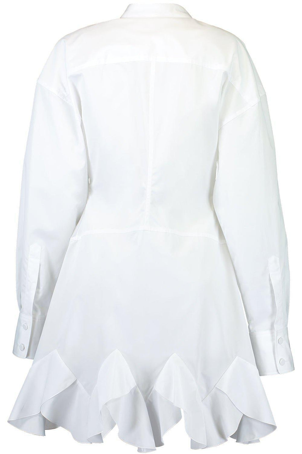 Ruffled Shirt Dress
