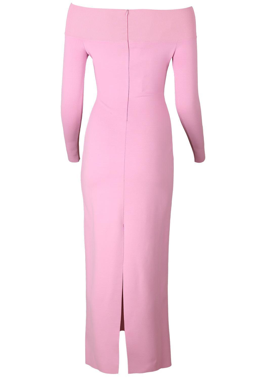 Compact Knit Long Sleeve Dress-PINK-XS-CLOTHINGDRESSCOCKTAIL-STELLA MCCARTNEY