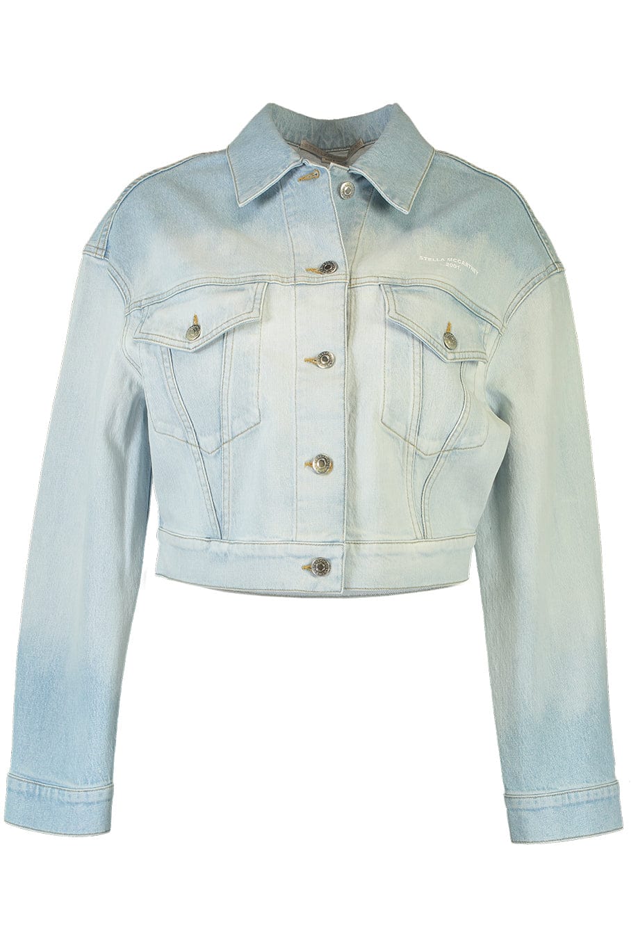 STELLA MCCARTNEY-Summer Cropped Denim Jacket-