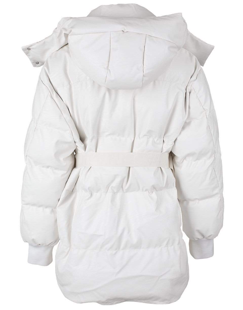 STELLA MCCARTNEY-Pure White Kayla Quilted Puffer Jacket-