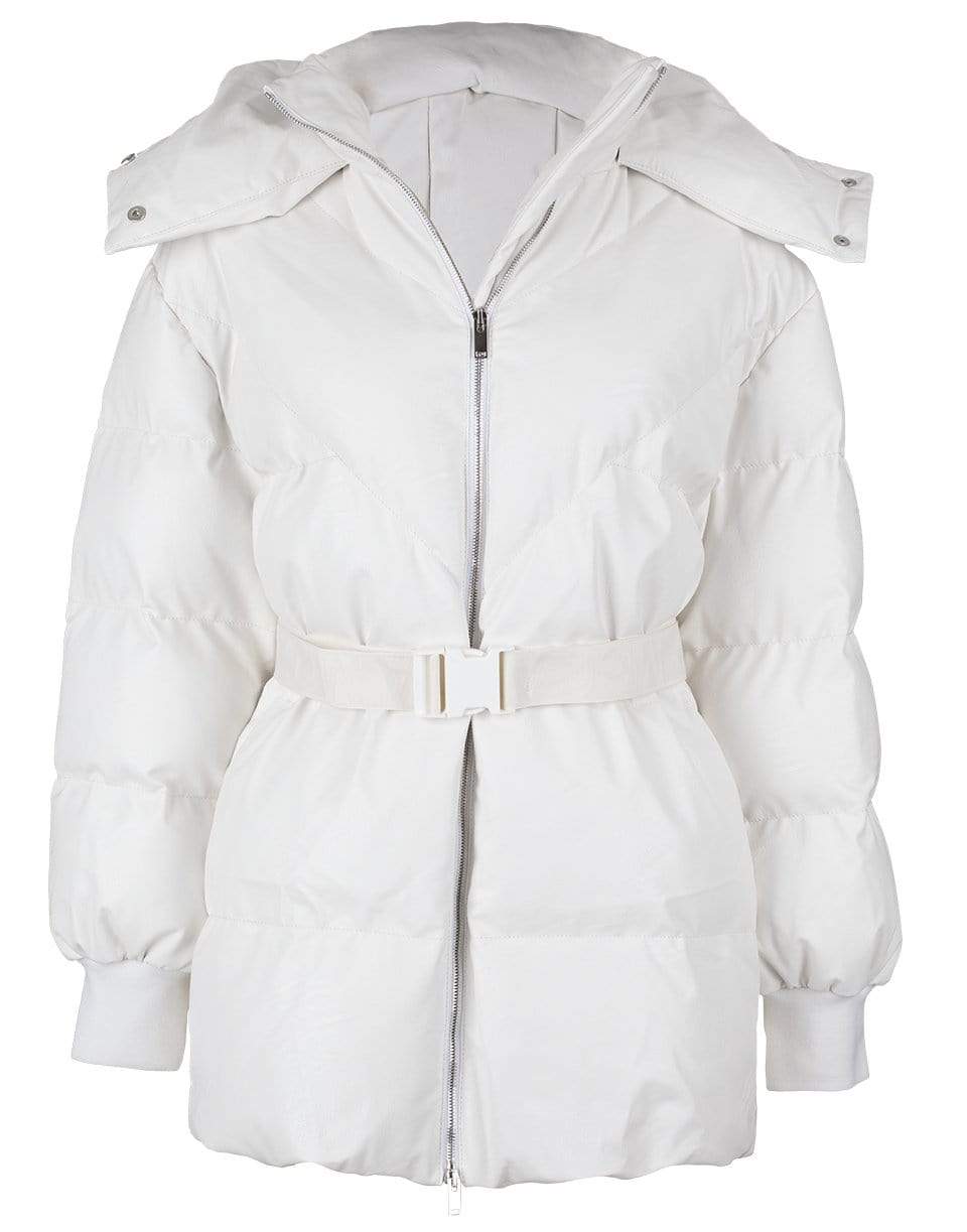 STELLA MCCARTNEY-Pure White Kayla Quilted Puffer Jacket-