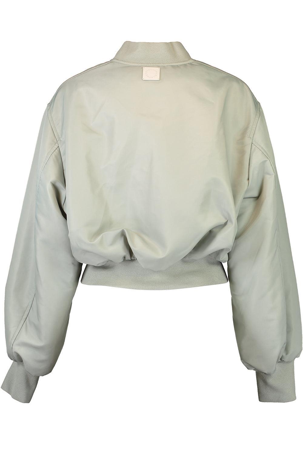 Cropped Bomber Jacket-SAGE-38-CLOTHINGJACKETCASUAL-STELLA MCCARTNEY