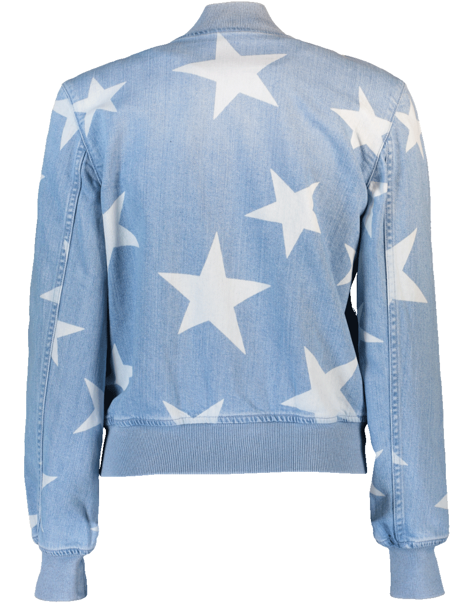 STELLA MCCARTNEY-Denim Star Bomber Jacket-