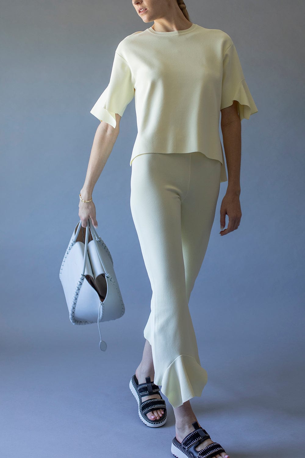 STELLA MCCARTNEY-Compact Knit Trousers-