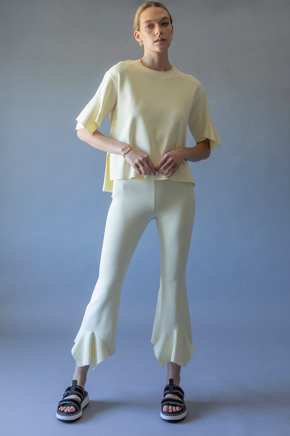 STELLA MCCARTNEY-Compact Knit Trousers-