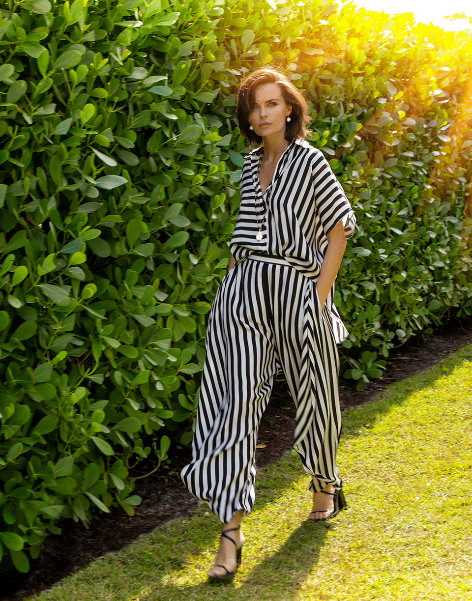 STELLA MCCARTNEY-Alicia Striped Trousers-