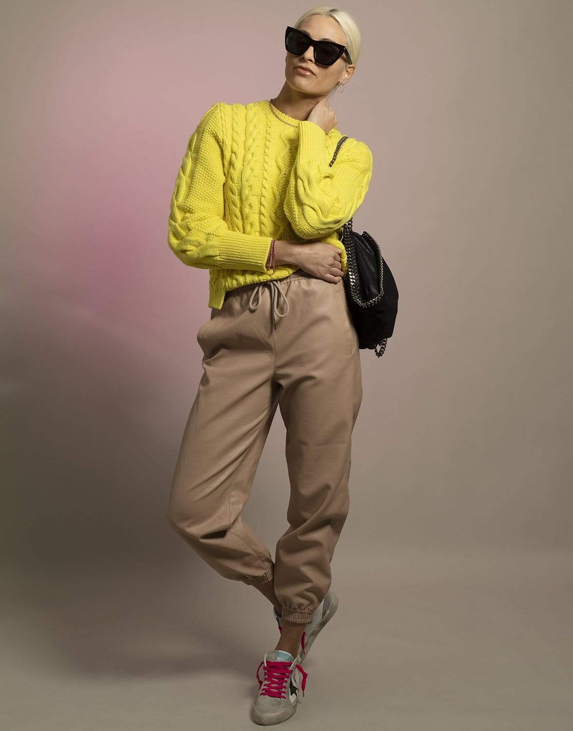 STELLA MCCARTNEY-Dusty Rose Kira Alter Mat Pants-