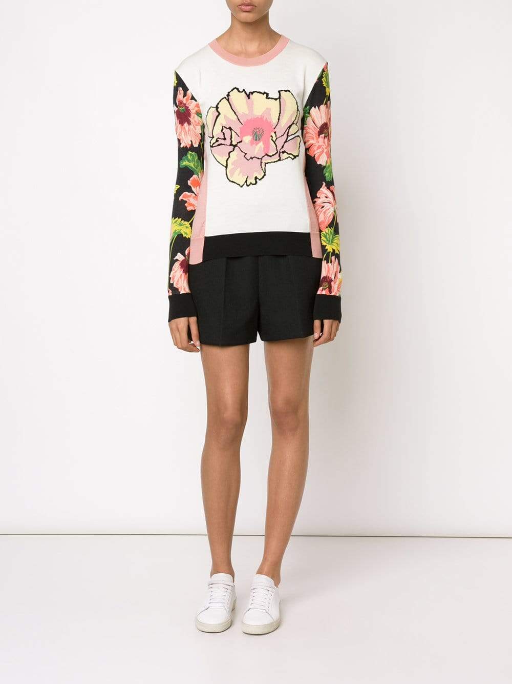 STELLA MCCARTNEY-Magnolia Print Sweater-