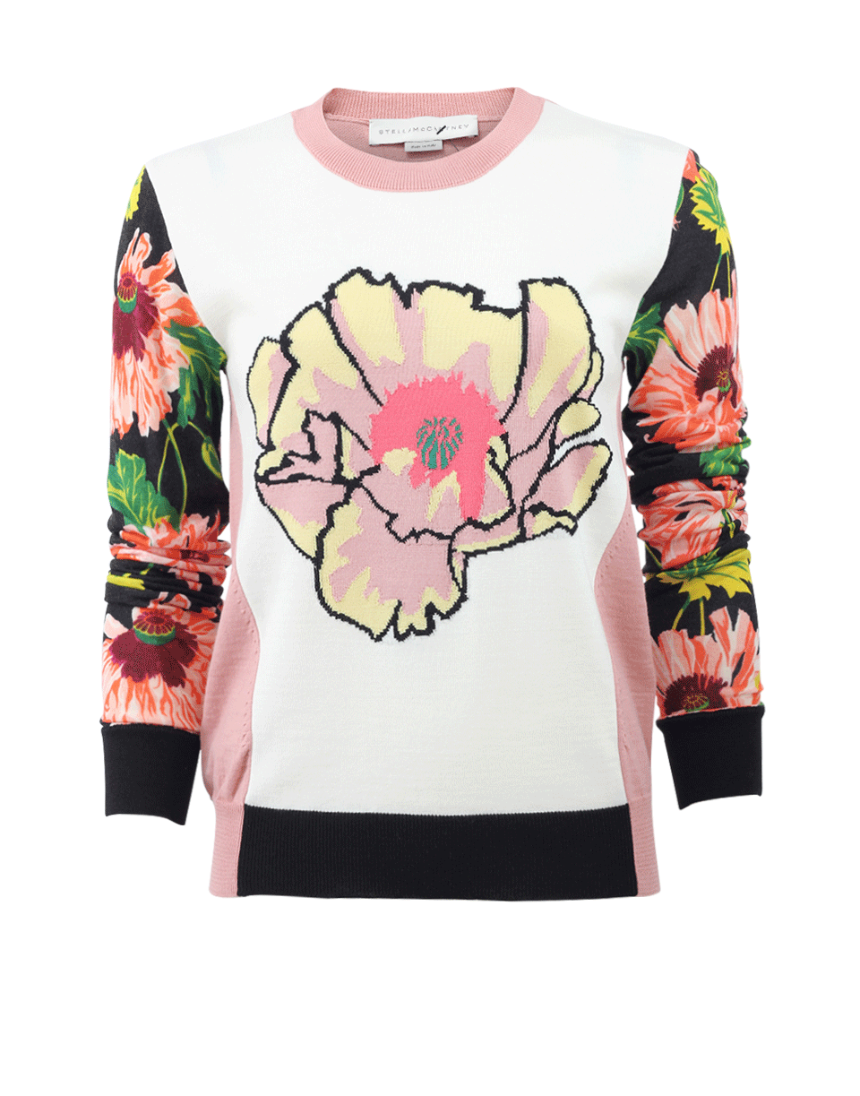 STELLA MCCARTNEY-Magnolia Print Sweater-