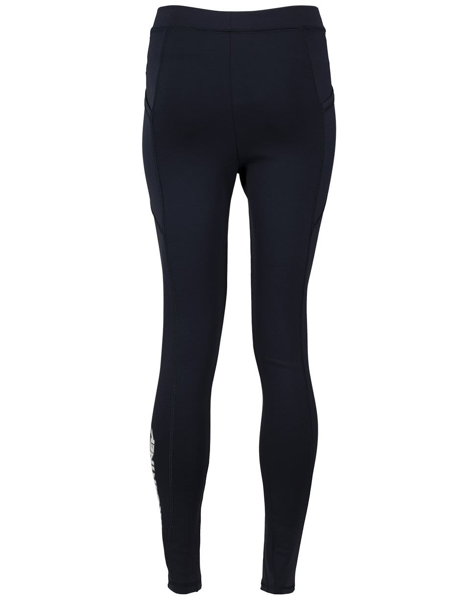 STELLA MCCARTNEY-Navy Scuba Logo Print Leggings-
