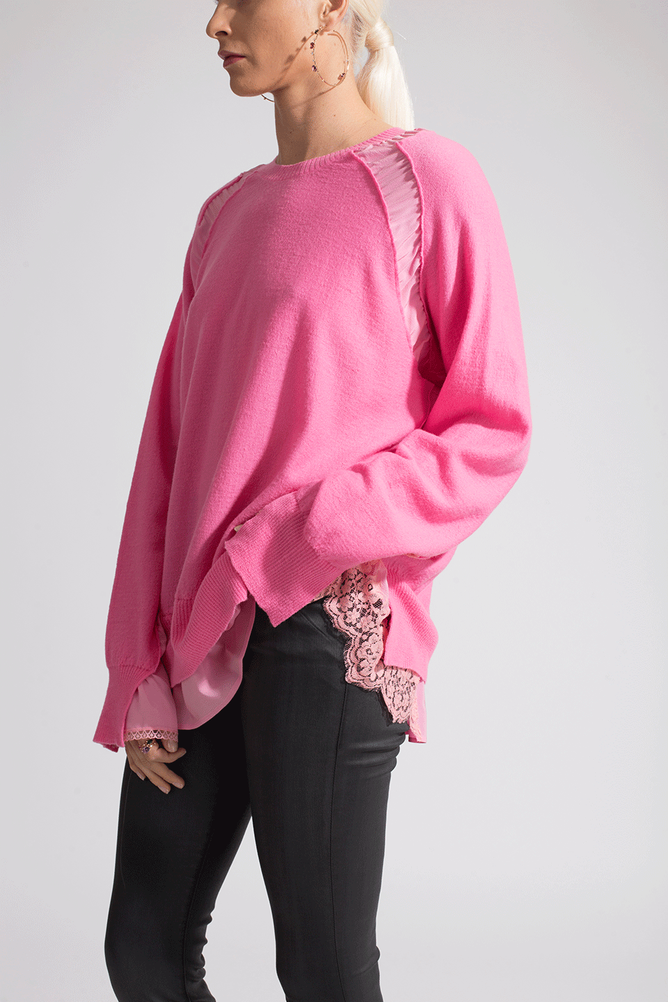 STELLA MCCARTNEY-Lace Pullover-