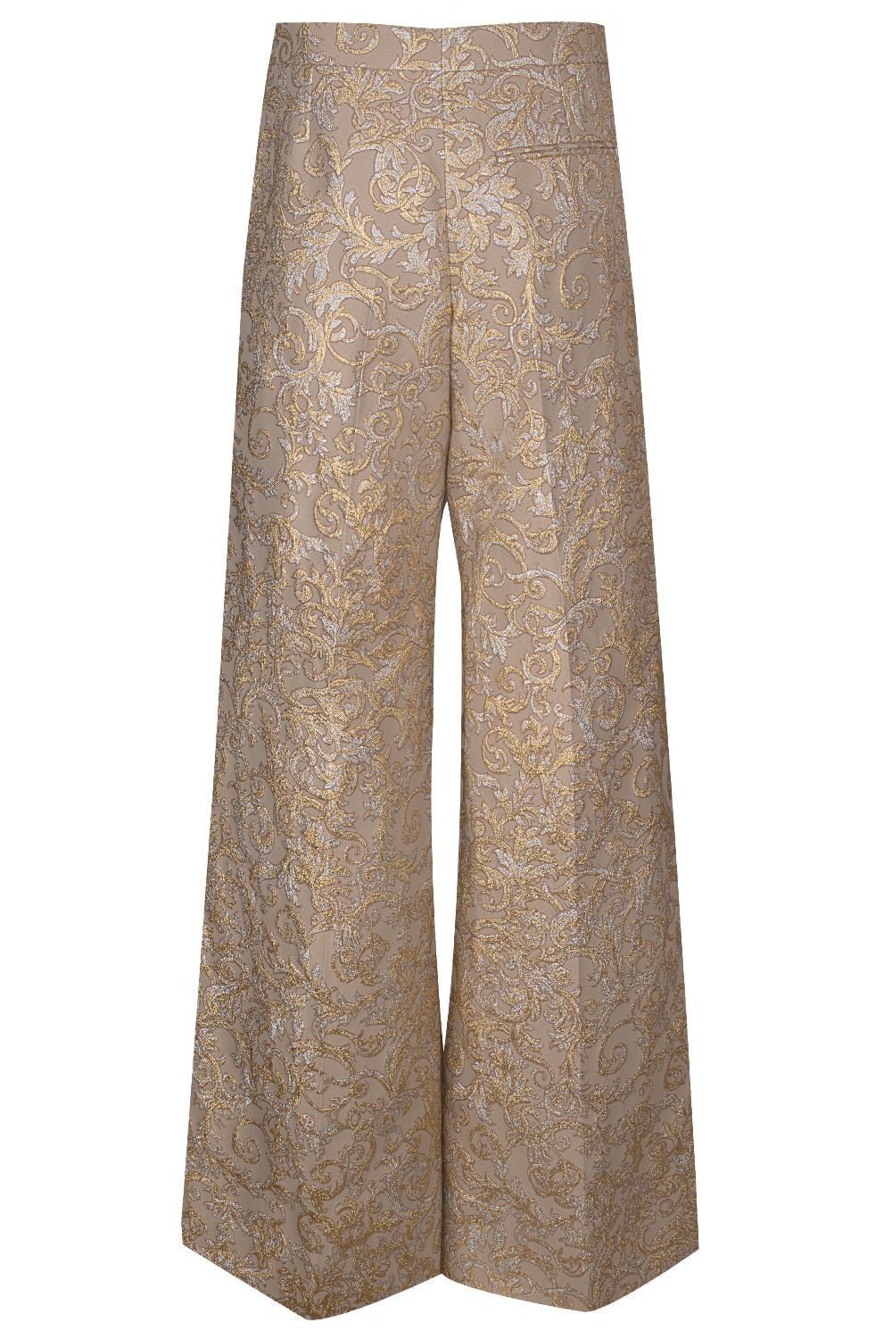 STELLA MCCARTNEY-Brocade Wide Leg Pants-