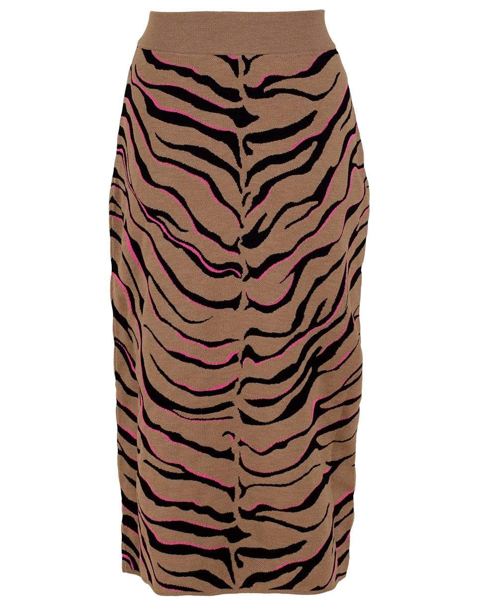 STELLA MCCARTNEY-Compact Tiger Skirt-