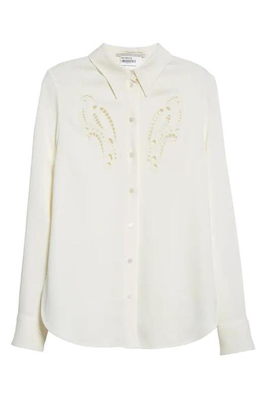 STELLA MCCARTNEY-Eyelet Shirt-