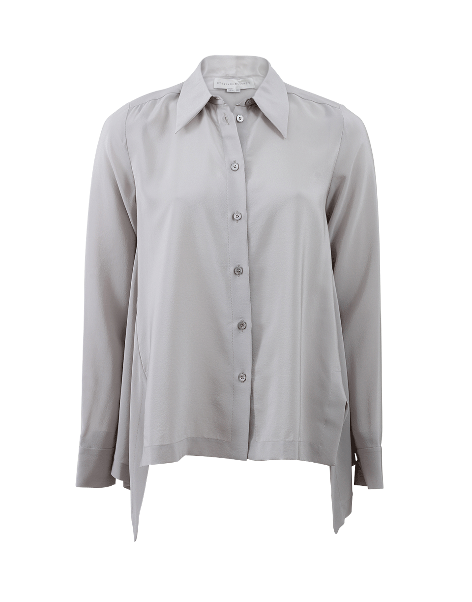 STELLA MCCARTNEY-Drape Side Button Down Blouse-