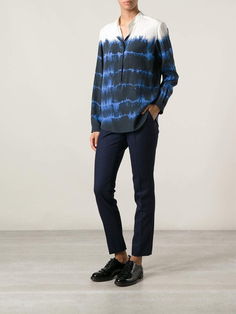 STELLA MCCARTNEY-Tie Dye Henley Blouse-