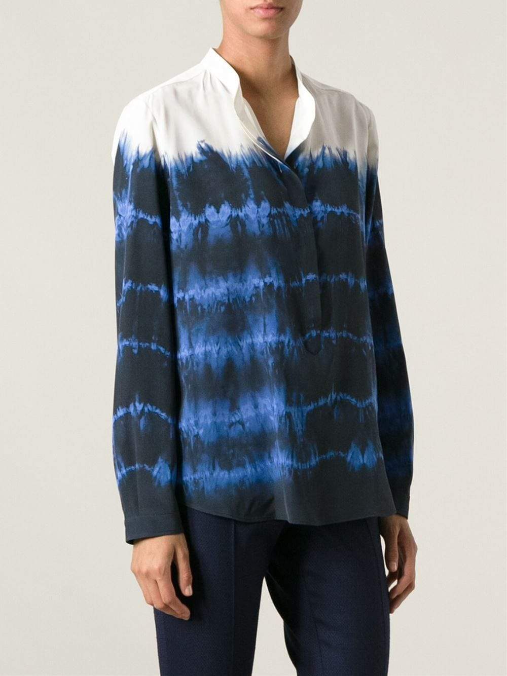 STELLA MCCARTNEY-Tie Dye Henley Blouse-