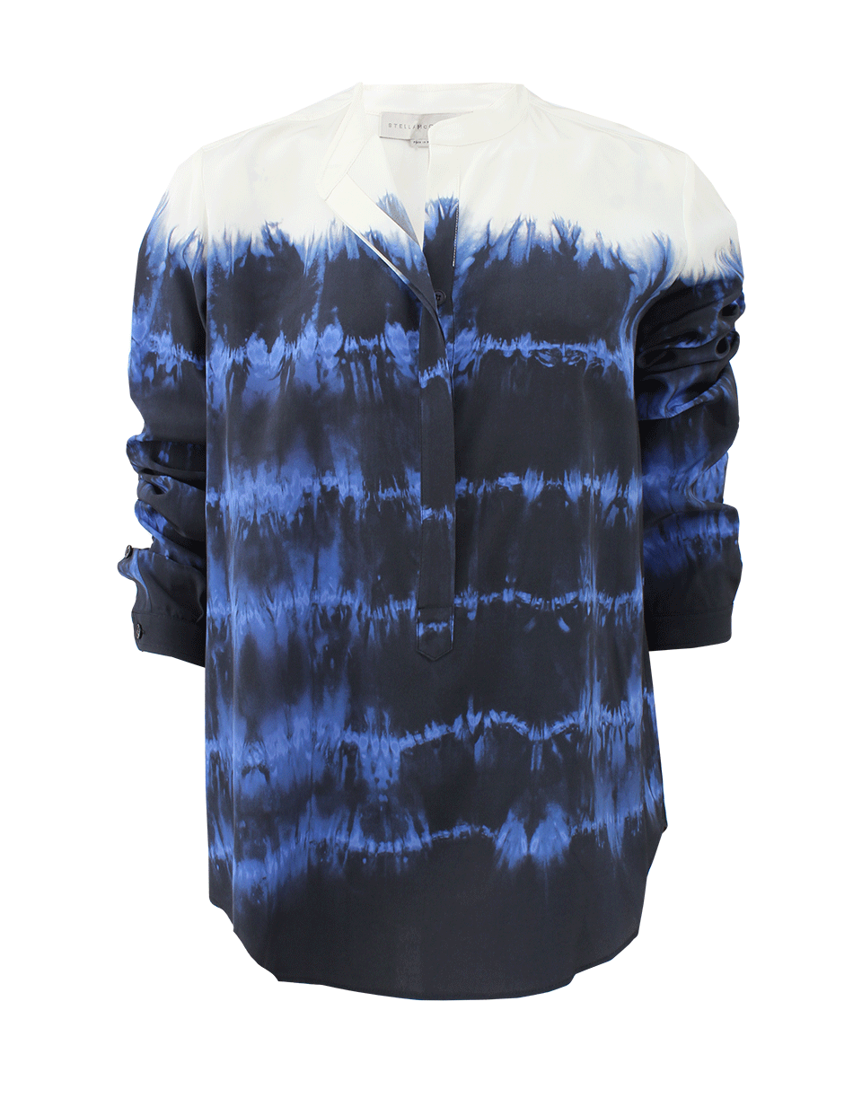 STELLA MCCARTNEY-Tie Dye Henley Blouse-
