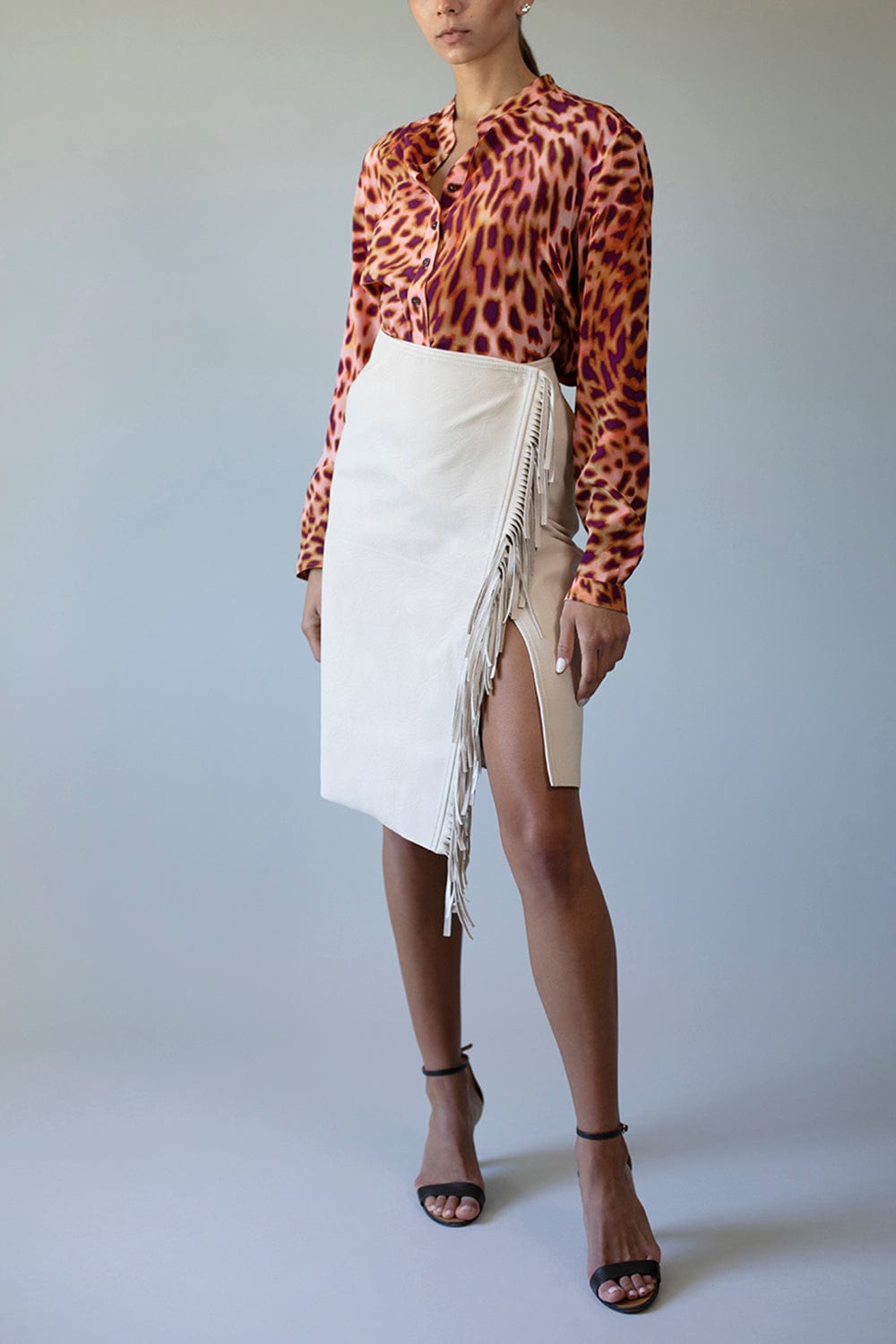 STELLA MCCARTNEY-Cheetah Print Shirt-