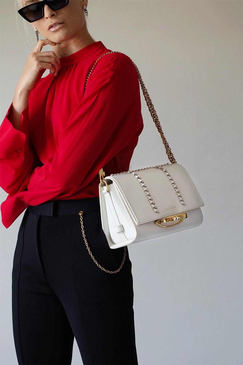 STELLA MCCARTNEY-Lover Red Lola Long Sleeves Blouse-