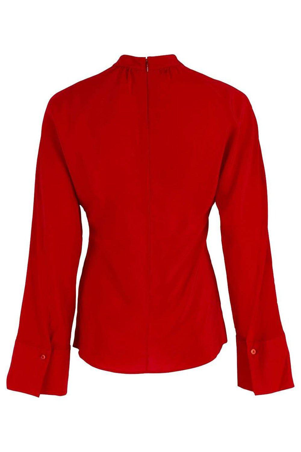 STELLA MCCARTNEY-Lover Red Lola Long Sleeves Blouse-