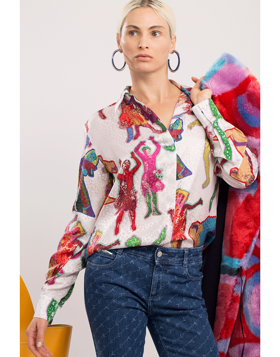 STELLA MCCARTNEY-Lucy in the Sky Print Shirt-