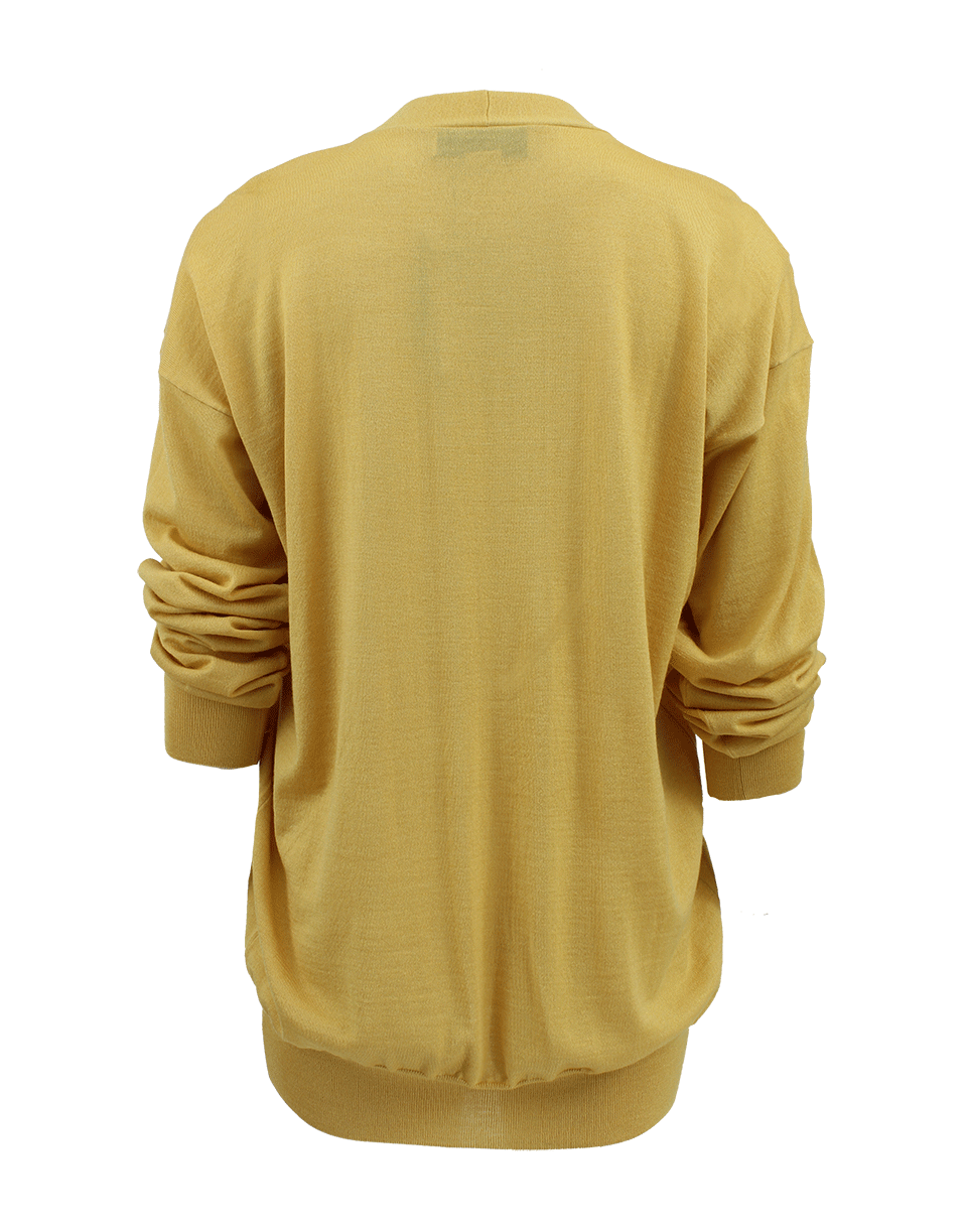 STELLA MCCARTNEY-Long Sleeve V-Neck Front Pocket Cardigan-