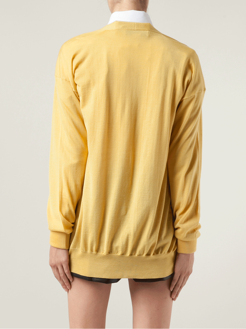 STELLA MCCARTNEY-Long Sleeve V-Neck Front Pocket Cardigan-