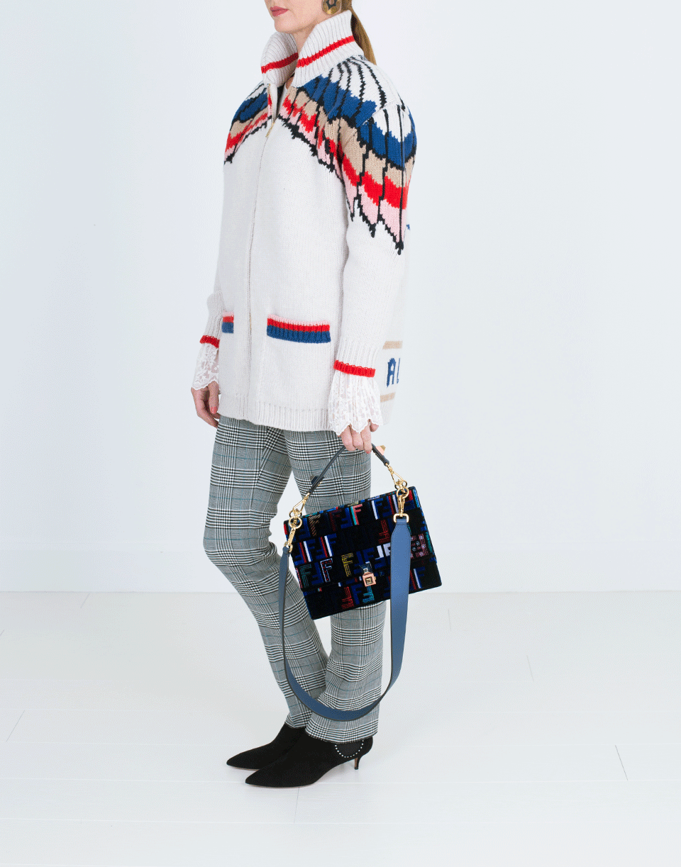 STELLA MCCARTNEY-Intarsia Chunky Cardigan-