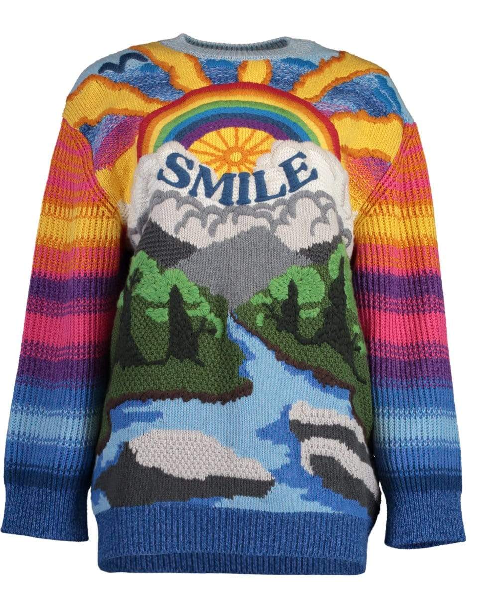 STELLA MCCARTNEY-Crewneck Jumper Kind Intarsia-MULTI