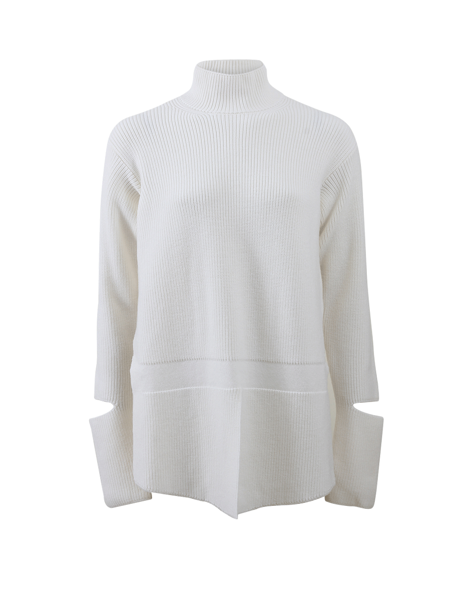 STELLA MCCARTNEY-Mock Turtleneck Slit Pullover-