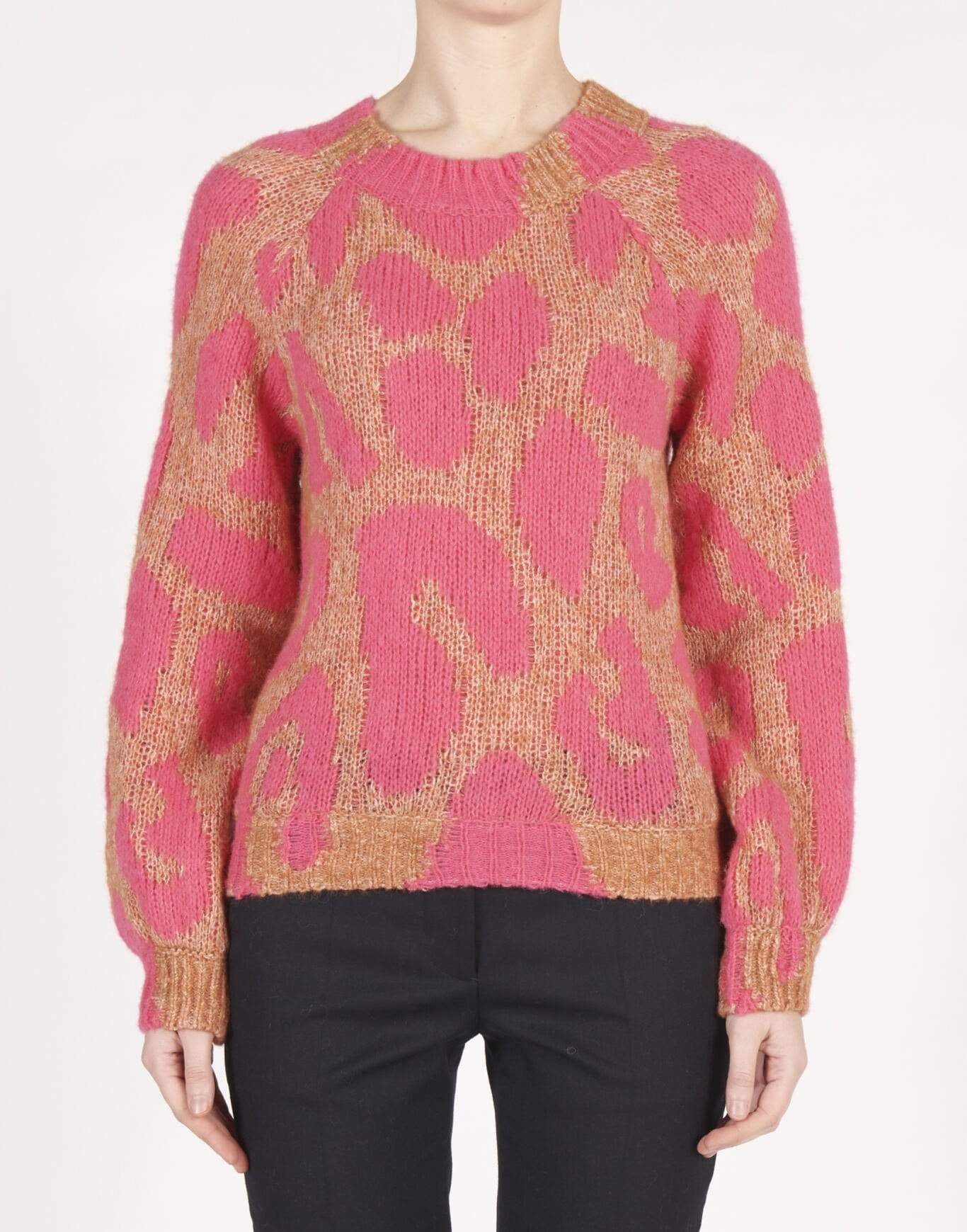 STELLA MCCARTNEY-Leopard Knit Jumper-