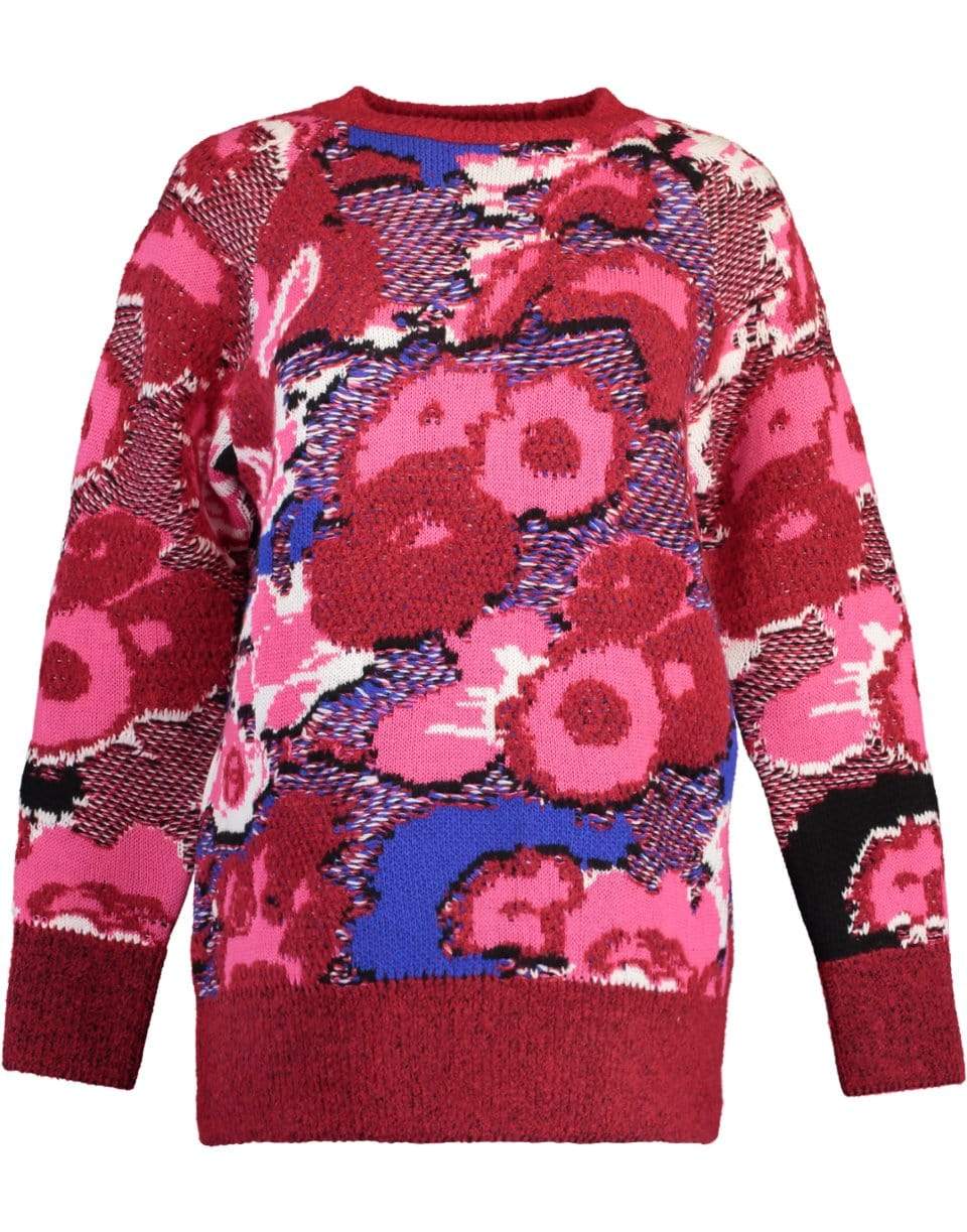 STELLA MCCARTNEY-Multicolor Floral Floral Jacquard Sweater-