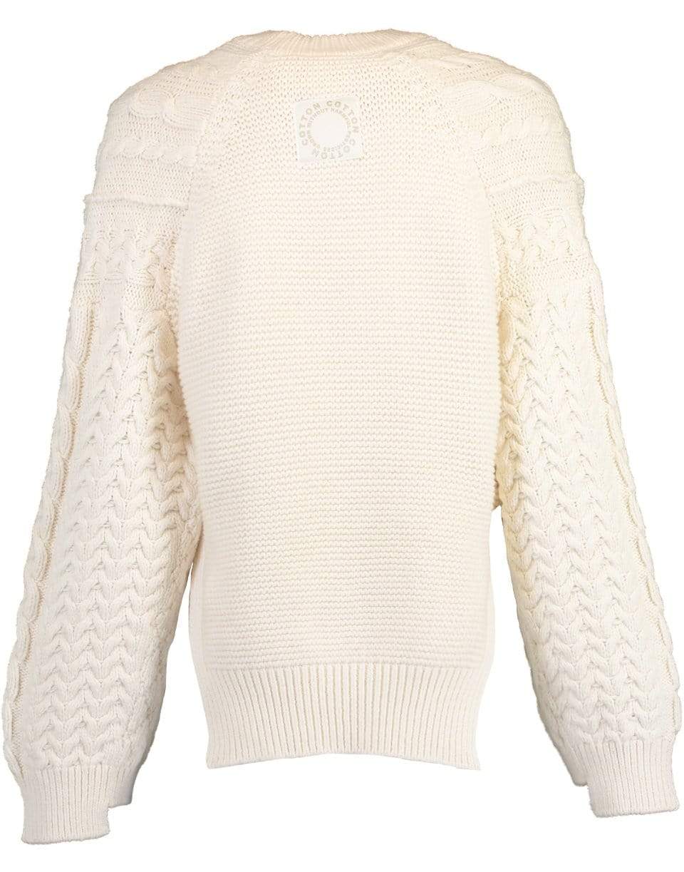 STELLA MCCARTNEY-Natural Aran Stitch Oversized Sweater-