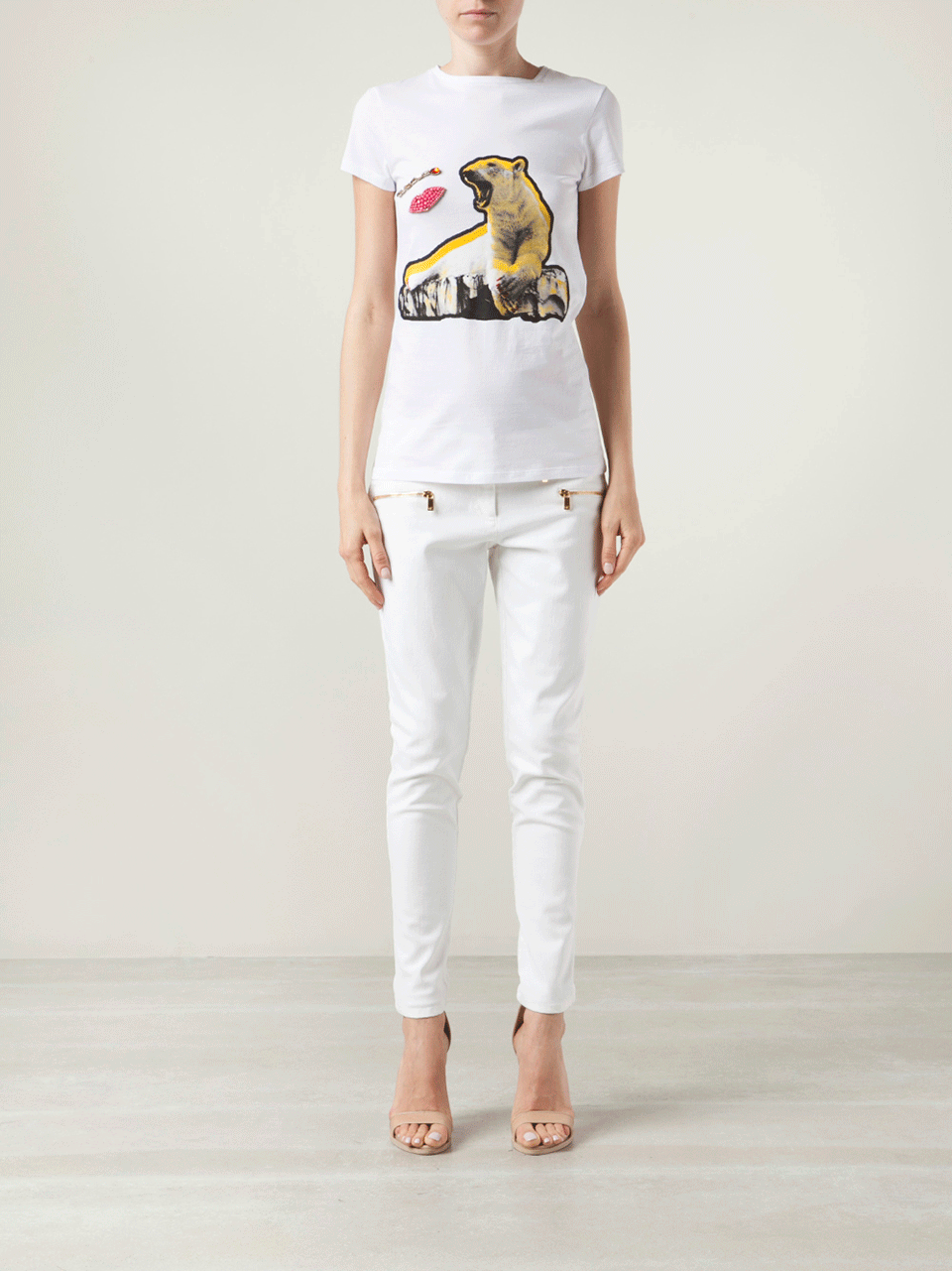 STELLA MCCARTNEY-Short Sleeve Polar Bear T-Shirt-