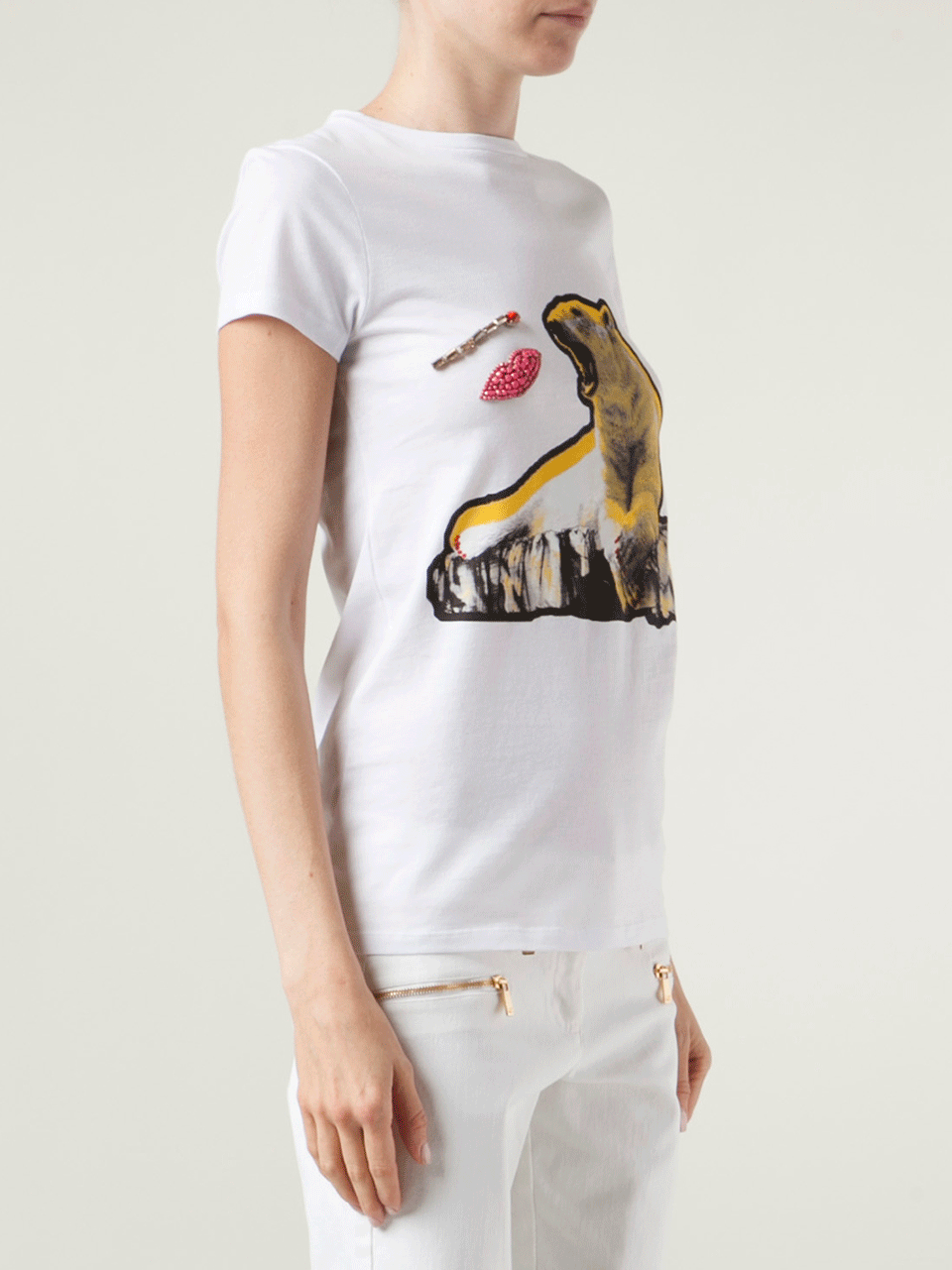STELLA MCCARTNEY-Short Sleeve Polar Bear T-Shirt-
