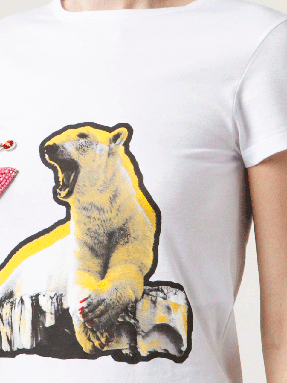 STELLA MCCARTNEY-Short Sleeve Polar Bear T-Shirt-