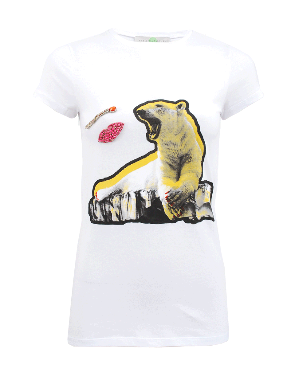 STELLA MCCARTNEY-Short Sleeve Polar Bear T-Shirt-