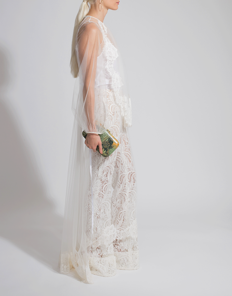 STELLA MCCARTNEY-Lace Overlay Sophia Dress-IVORY