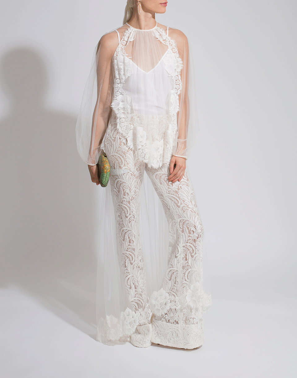 STELLA MCCARTNEY-Lace Overlay Sophia Dress-IVORY