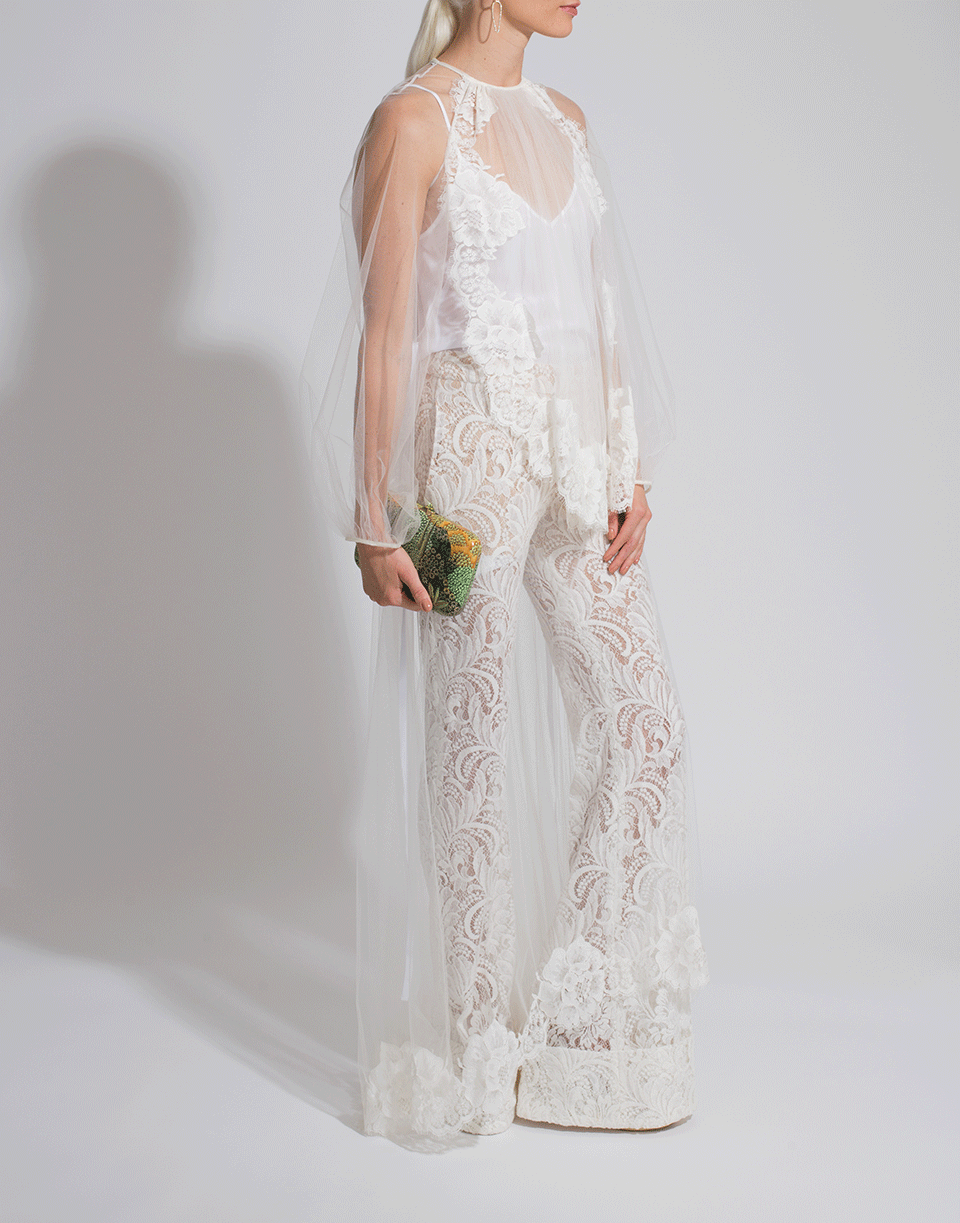 STELLA MCCARTNEY-Lace Overlay Sophia Dress-IVORY