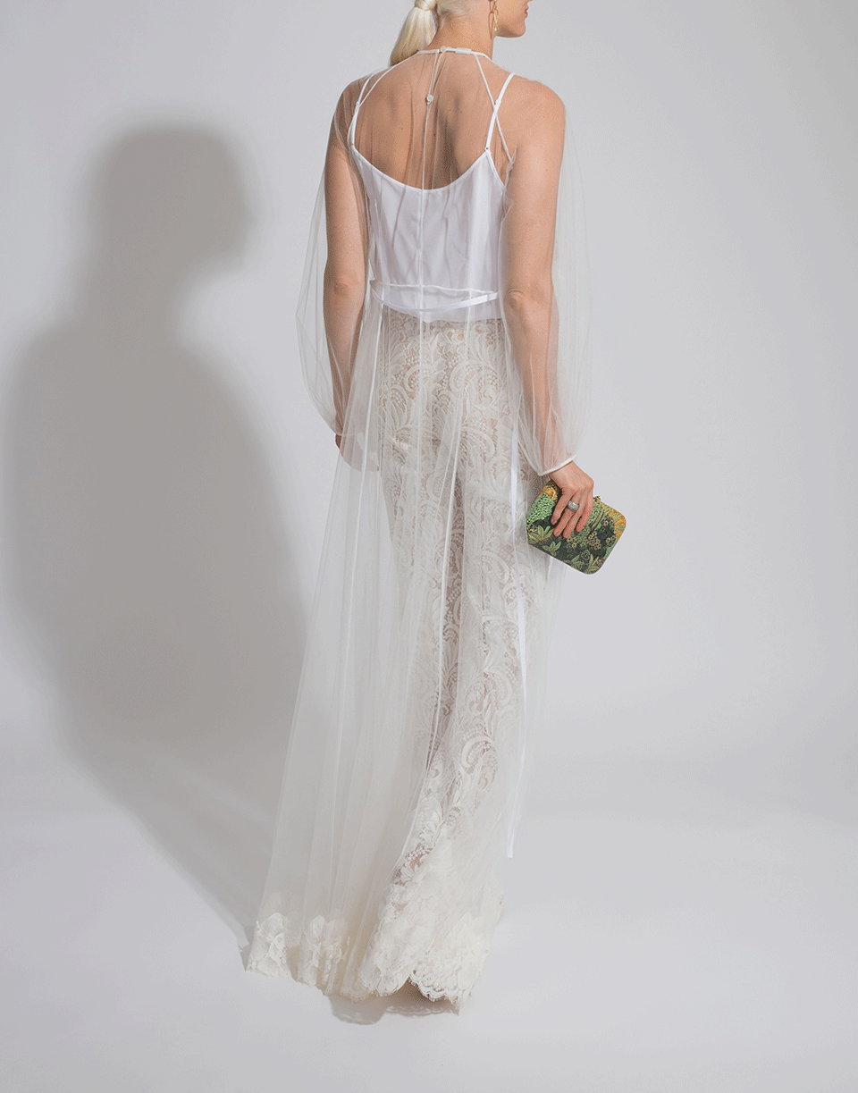 STELLA MCCARTNEY-Lace Overlay Sophia Dress-IVORY