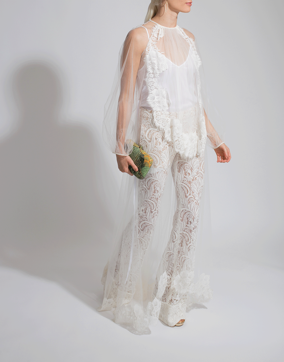 STELLA MCCARTNEY-Lace Overlay Sophia Dress-IVORY