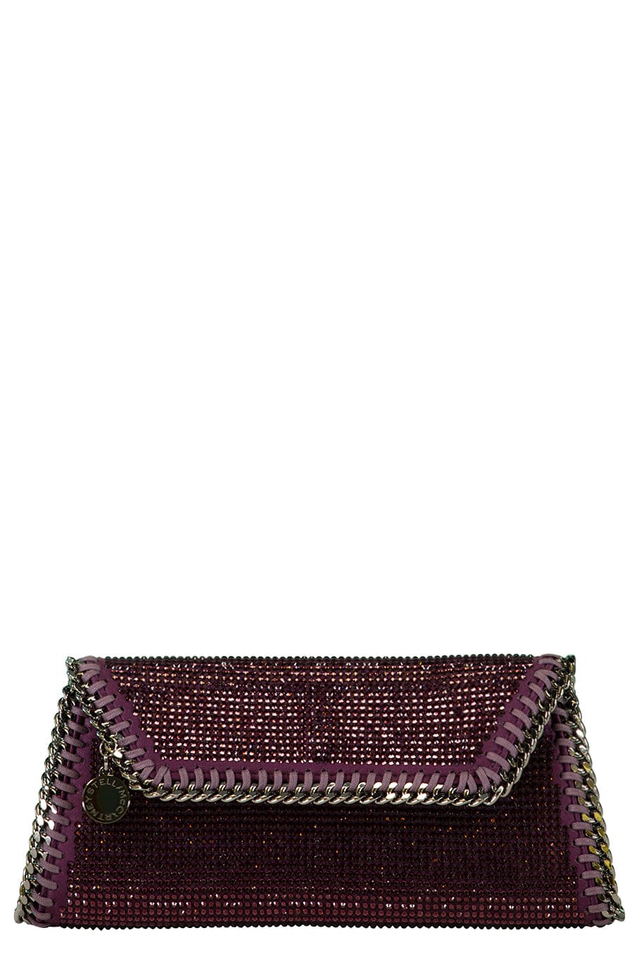 STELLA MCCARTNEY-All Over Crystal Pouch-AMETHYST