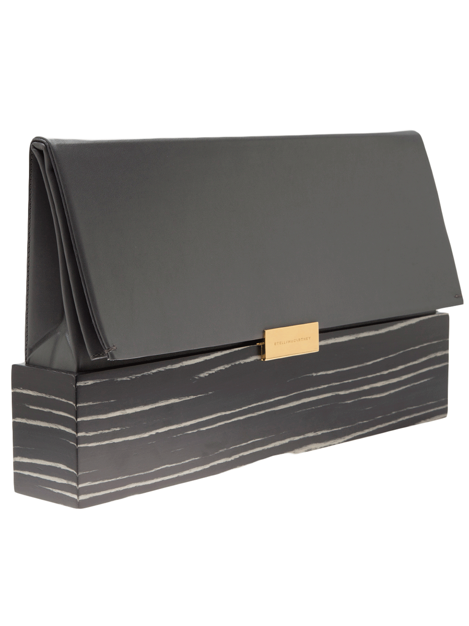 STELLA MCCARTNEY-Sustainable Wood Becket Bag-GREY